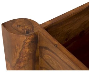 furniture-nabytek.cz - Masívny konferenčný stolík Merlin III z palisandru, lakovaný, hnedý – 95×95×45 cm
