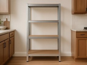 Regál 150x70x30 cm pozinkovaný 4-policový, nosnosť 700 kg