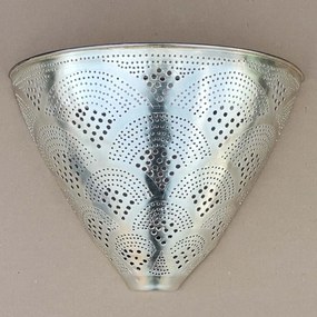 Orientálna strieborná nástenná lampa Kenan
