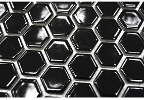 Keramická mozaika HX 060 čierna, lesklá 26 x 30 cm