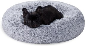 Plyšový pelech Fluffys L sivý