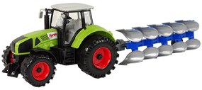 Lean Toys Traktor s pluhom na trecí pohon