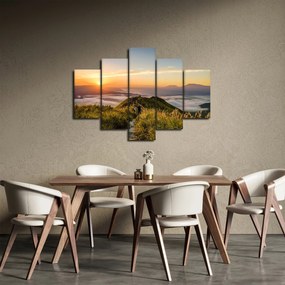 Obraz hory pri západe slnka (150x105 cm)