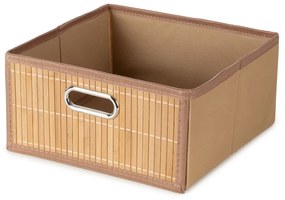Bambusový úložný box v prírodnej farbe 31x31x15 cm – Compactor