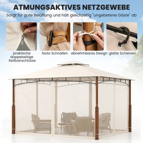 Altánok 3,6 x 3 m s dvojitou strechou a moskytiérou Vodotesný párty stan Záhradný altánok