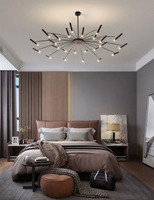Toolight Toolight, stropná lampa 15xG9 APP1196-15CP, čierna, OSW-40113