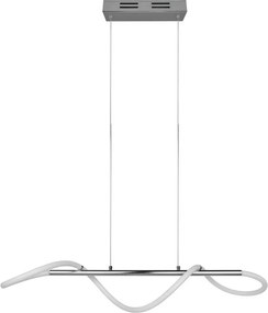 Kovové LED závesné svietidlo so stmievačom v striebornej farbe Argos – Reality