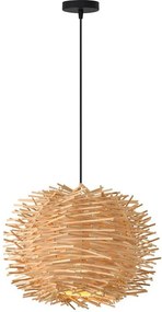 Toolight - Stropné svietidlo z prírodného bambusu APP883-1CP, hnedá, OSW-05243