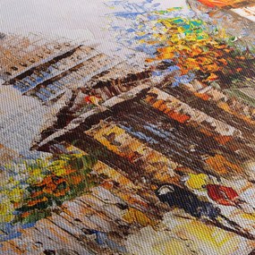 Obraz - Maľovaná mestská pamiatka (70x50 cm)