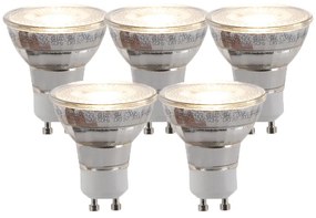 Sada 5 GU10 3-stupňových stmievateľných LED žiaroviek 5W 260lm 2700K