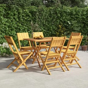 Skladacie záhradné stoličky 6 ks 47x61x90 tíkový masív 3155059