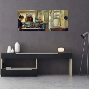 Obraz - Style of Edouard Manet, Bon Bock Cafe, reprodukcia (120x50 cm)