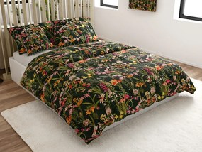 Obliečky z mikrovlákna MYSTIC GARDEN tmavo zelené Rozmer obliečky: 2 ks 70 x 90 cm | 200 x 220 cm