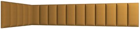 Čalúnený panel na stenu Quito 20x50 cm - zlatá