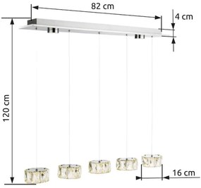 Globo 49350-52H - LED Luster na lanku AMUR LED/52W/230V 4000K