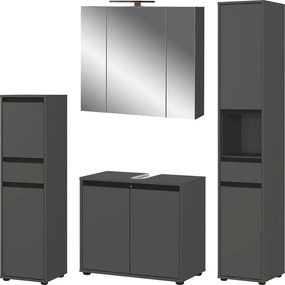Antracitová kúpeľňová zostava Lemont – Germania