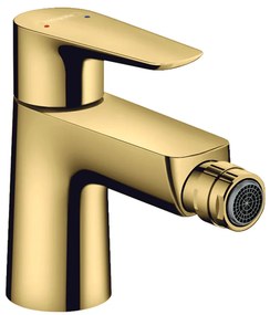 Hansgrohe Talis E, páková bidetová batéria s odtokovou súpravou s tiahlom, leštený vzhľad zlata, HAN-71720990