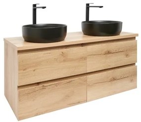 Kúpeľňová skrinka s umývadlom SAT B-Way 119x50x45 cm dub mat BWAY2120OAKDU2BB, 1 ks