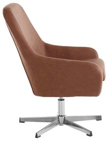 Hnedé kreslo z imitácie kože Naomi - Støraa