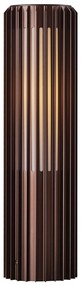 Nordlux Metalický hnedý záhradný stĺpik Aludra 45 Seaside pre žiarovku E27 45cm 2118028261