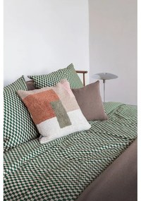 Zelené/béžové obliečky na jednolôžko z bavlneného saténu 140x200 cm Mini – Mette Ditmer Denmark