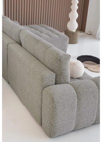 Svetlohnedá rozkladacia modulárna rohová pohovka s úložným priestorom (pravý roh) Lulu – Miuform