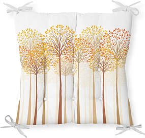 Sedák na stoličku Minimalist Cushion Covers Gold Trees, 40 x 40 cm