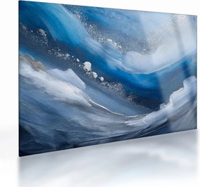 Sklenený obraz - Abstrakcia oceánu (70x50 cm)