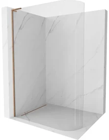 Mexen Kioto L, sprchová zástena Walk-In 120 x 200 cm, 8mm číre sklo, ružové zlato profil, 800-120-103-60-06