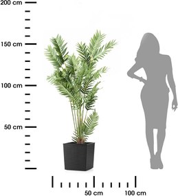 Květináč FLORE RIFLO 29,5x30,5 cm černý