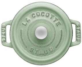 Staub Cocotte Mini hrniec okrúhly 10 cm/0,25 l šalviovo zelený, 11010115