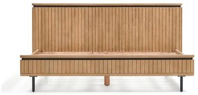 Dvojlôžková posteľ z mangového dreva s roštom 160x200 cm v prírodnej farbe Licia - Kave Home