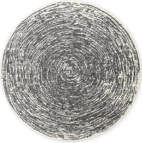 Hanse Home, Kusový koberec Gloria Cavallo 106256 Creme Grey kruh, 160x160 (priemer) kruh, šedá, chodba / predsieň
