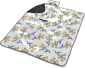 Sablio Plážová deka Žlté kvietie: 200x140 cm