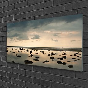 Obraz na skle Voda príroda 125x50 cm