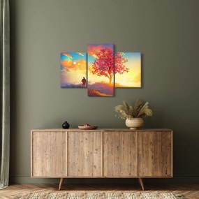 Obraz stromu na kopci (90x60 cm)