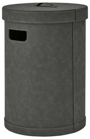 Tmavosivý kôš na bielizeň z umelej kože Sahla M – Blomus