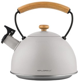 FLORINA nerezový čajník NATURA LINE sivý, 2,3 L