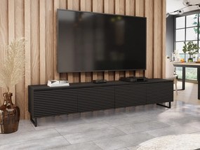 TV stolík/skrinka Kotoni 200, Farby: Čierny grafit + Čierna