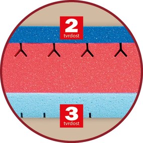 Drevočal Sendvičový matrac Bali + zadarmo 1× vankúš Lukáš Veľkosť: 200 x 80 x 23, Poťah: SilverGuard