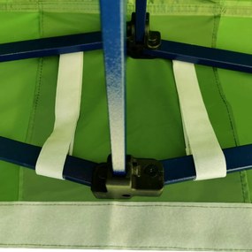 BRIMO Rýchlorozkladací stánok 2x3 m (3 steny): Oceľová pevnosť pre trhovníkov - s 3 stenami - Modrá 21