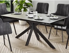 Rozkladací jedálenský stôl Fenja 140x90 cm, optika keramiky%
