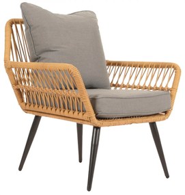 Záhradná súprava stoličiek a stolíka HWC-N34 - tmavo sivá