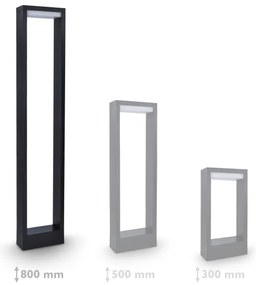 Brilagi - LED Vonkajšia lampa RAGUSA LED/7W/230V 3000/4000/6000K IP54 80 cm