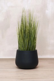 Kvetináč GIRAR, sklolaminát, výška 27 cm, antracit