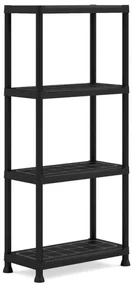 Plastový otvorený regál PLUS 60/4 - 135 x 60 x 30 cm