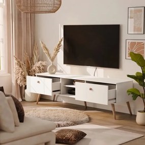 TV skrinka KENZI 170cm biela