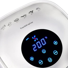 InternetovaZahrada Teplovzdušná fritéza FRYER 1 white – 9 v 1 s dotykovým displejom 1485 W 3,6 l