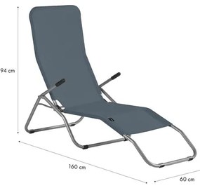 Ležadlo NILS Camp NC3017 - sivé