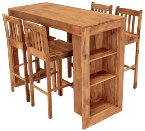 furniture-nabytek.cz - Barový jedálenský stôl z mangového dreva 140x110x60
